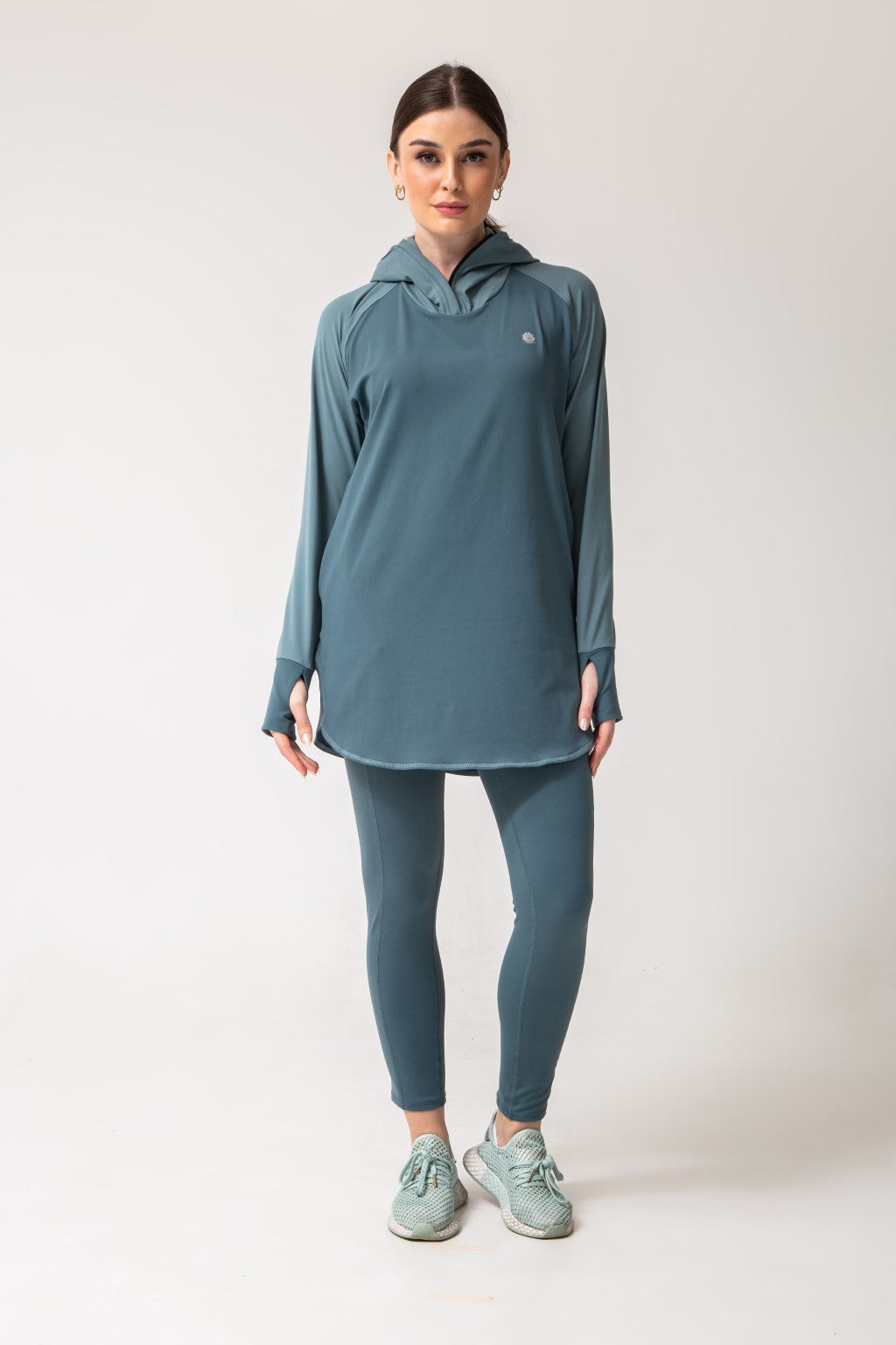 Active Hoodie - Sage Modest Activewear Gymwear