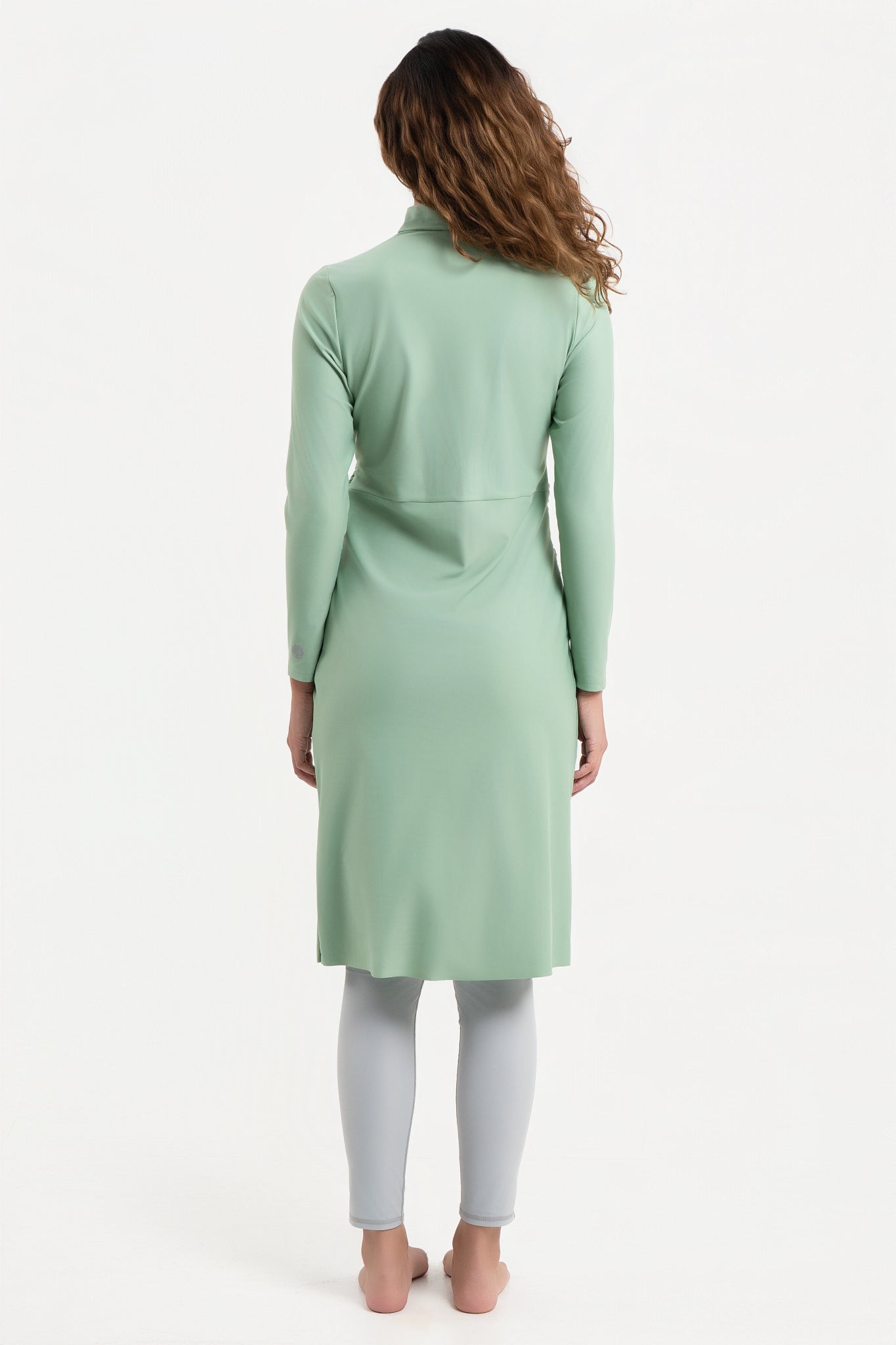 Lanuuk Alba Modest Swimwear Dress Burkini Sage Green