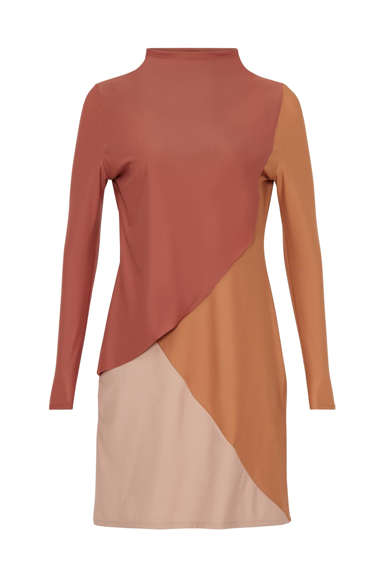 Lanuuk Cape Swim Dress - Clay | Full Coverage Modest Swimwear Burkini