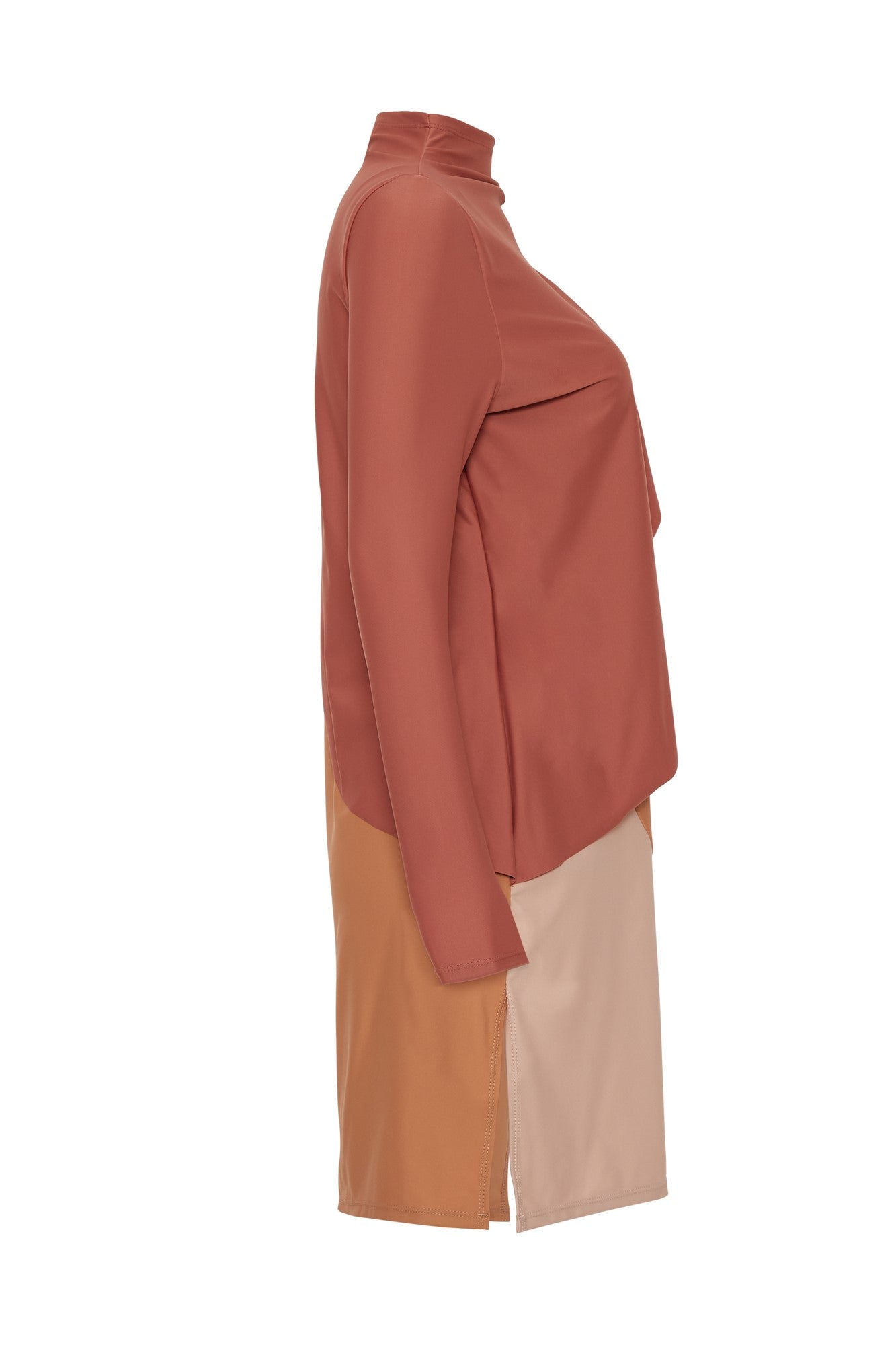 Lanuuk Cape Swim Dress - Clay | Full Coverage Modest Swimwear Burkini