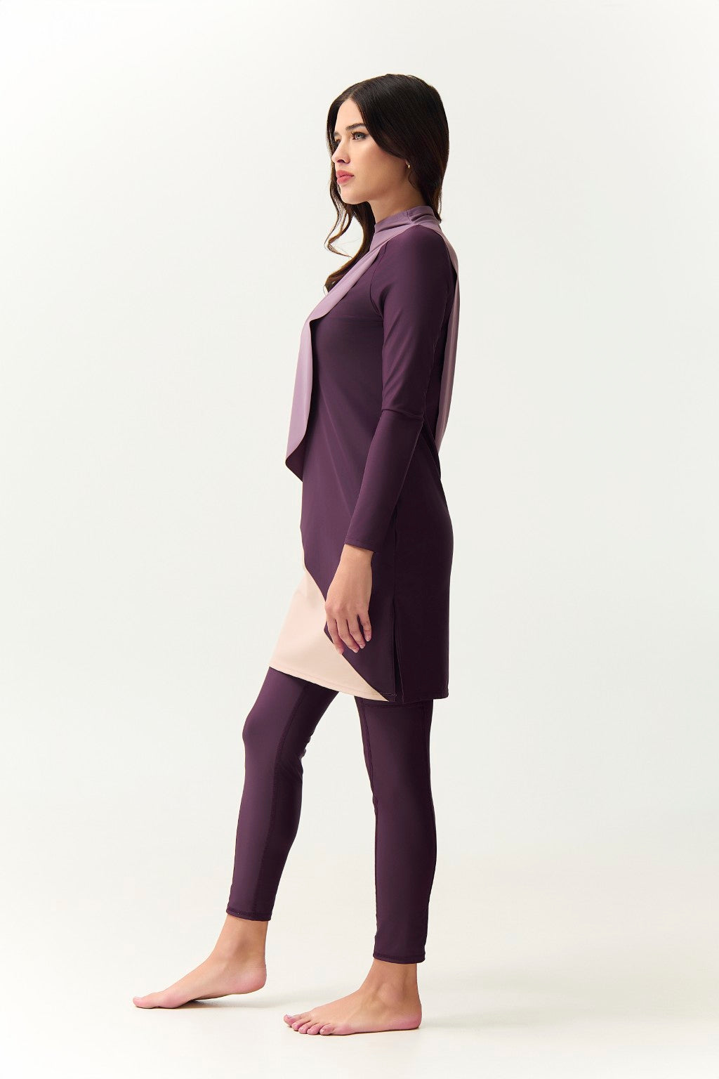 Cape Swim Dress - Dusk