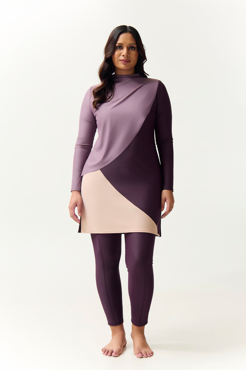 Cape Swim Dress - Dusk
