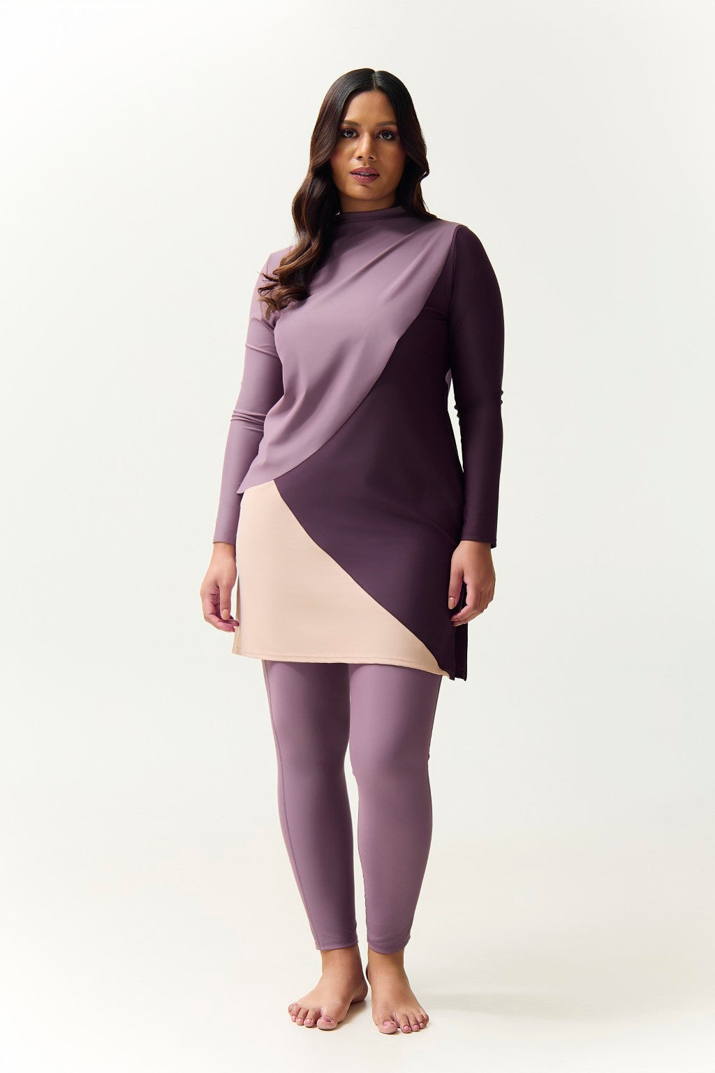 Cape Swim Dress - Dusk