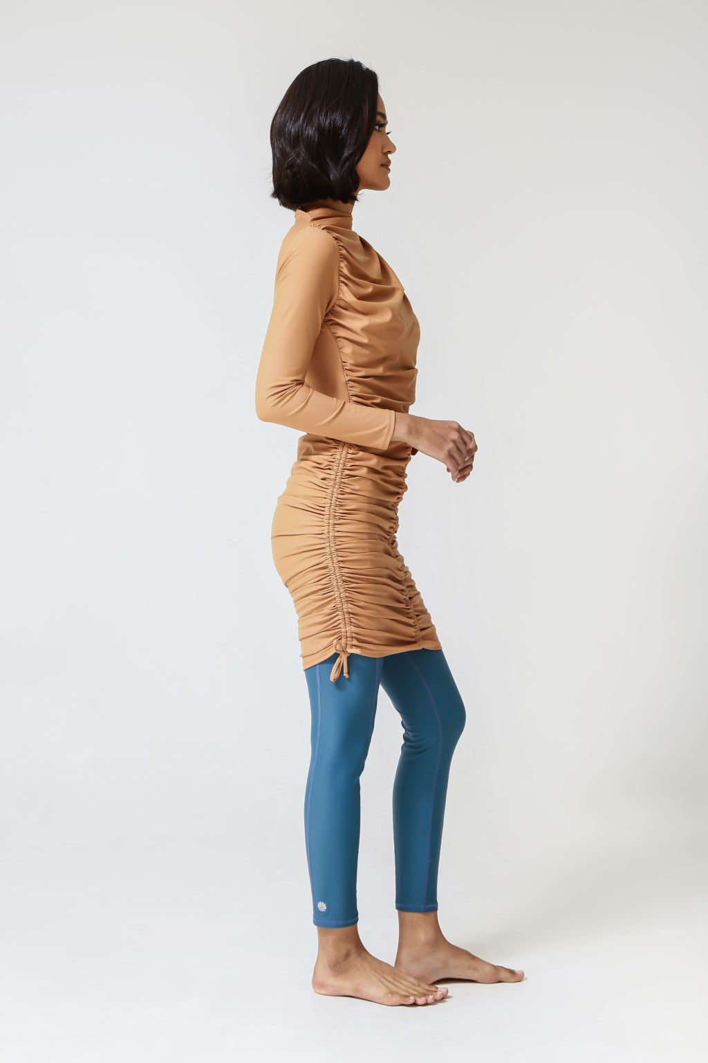 Lanuuk Isla Swim Dress - Sand | Full Coverage Modest Swimwear Burkini