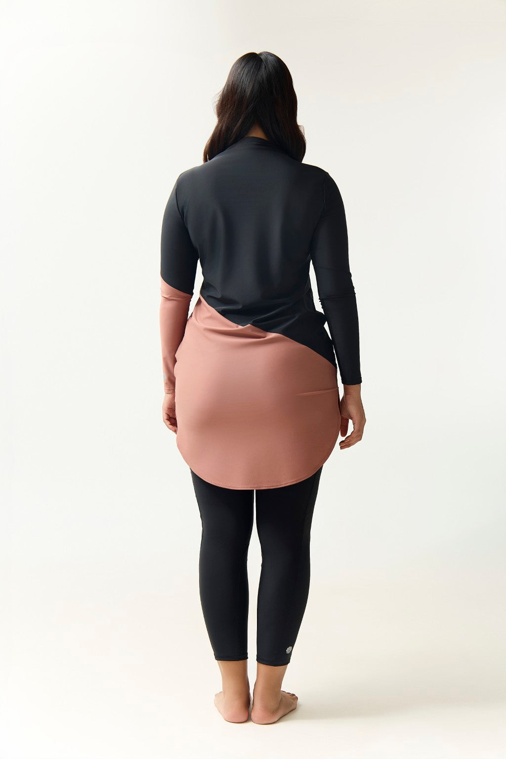 Maya Swim Dress - Black/Earth