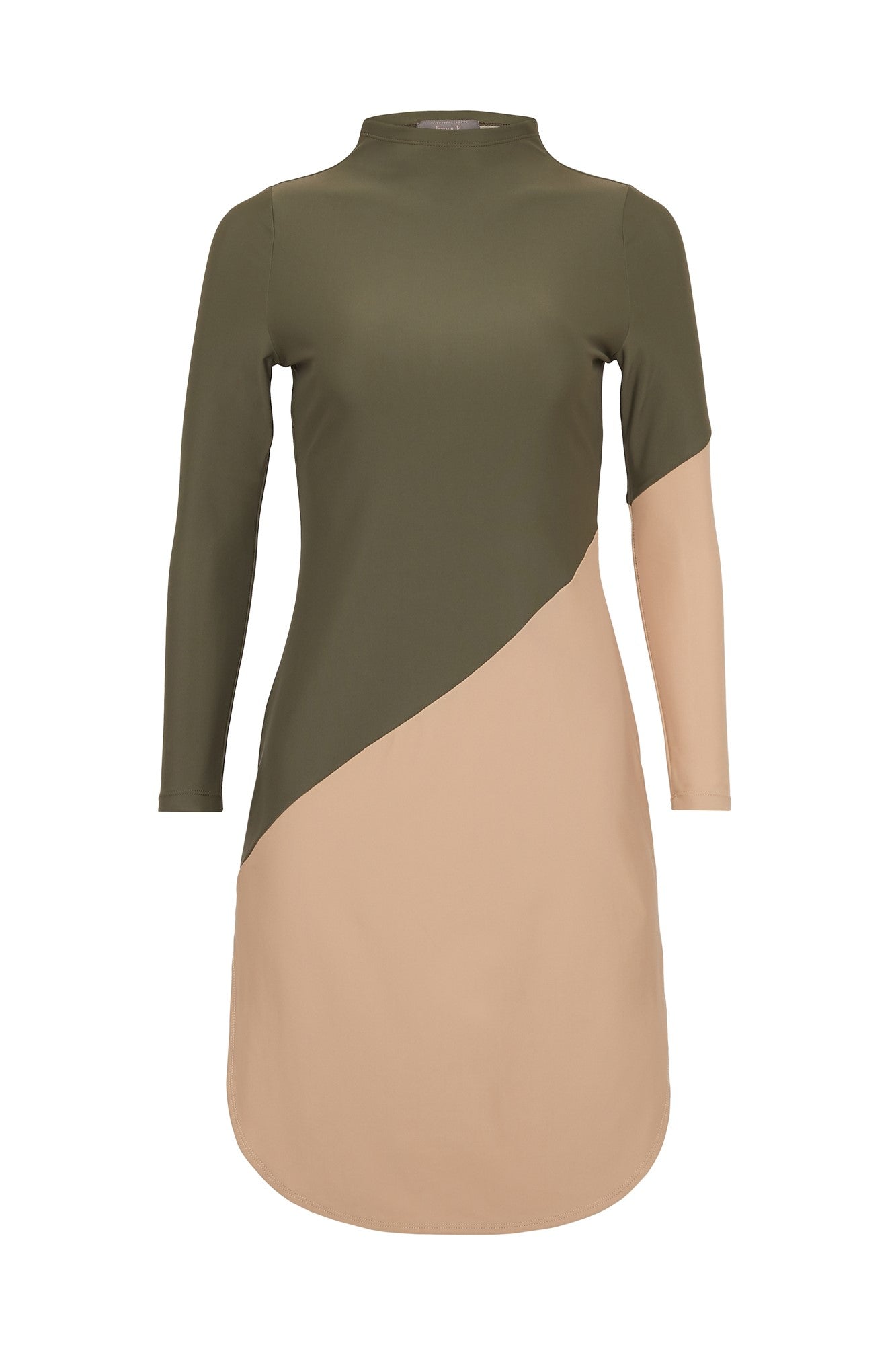 Maya Swim Dress - Olive/Hazelnut