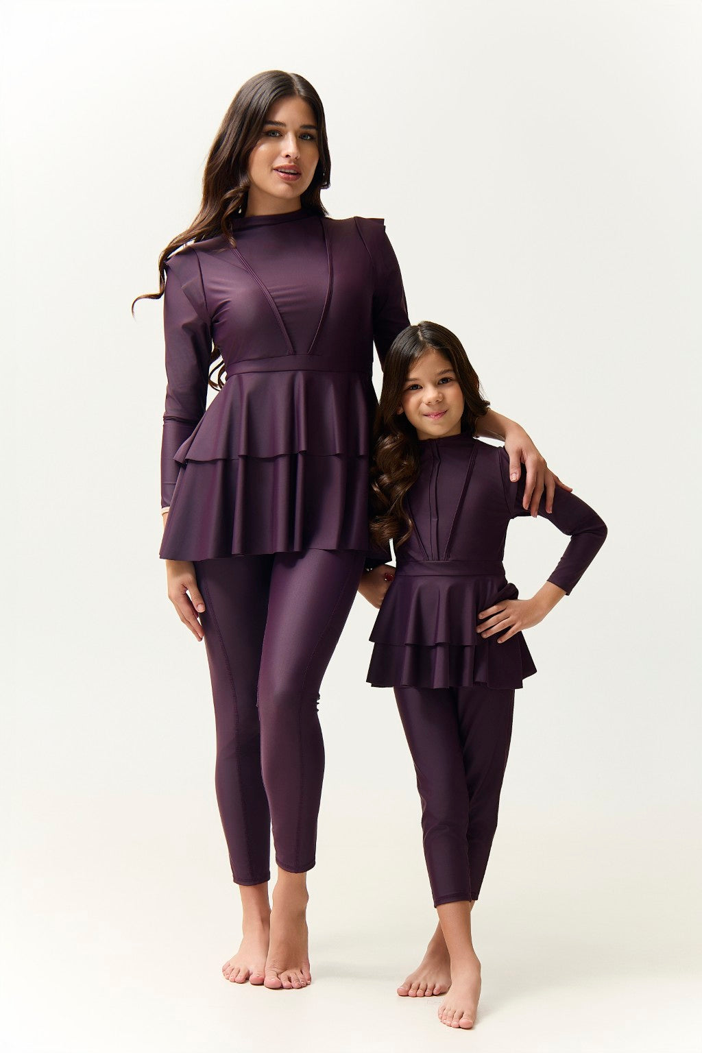 Serena Kids Two Piece Swimwear - Plum