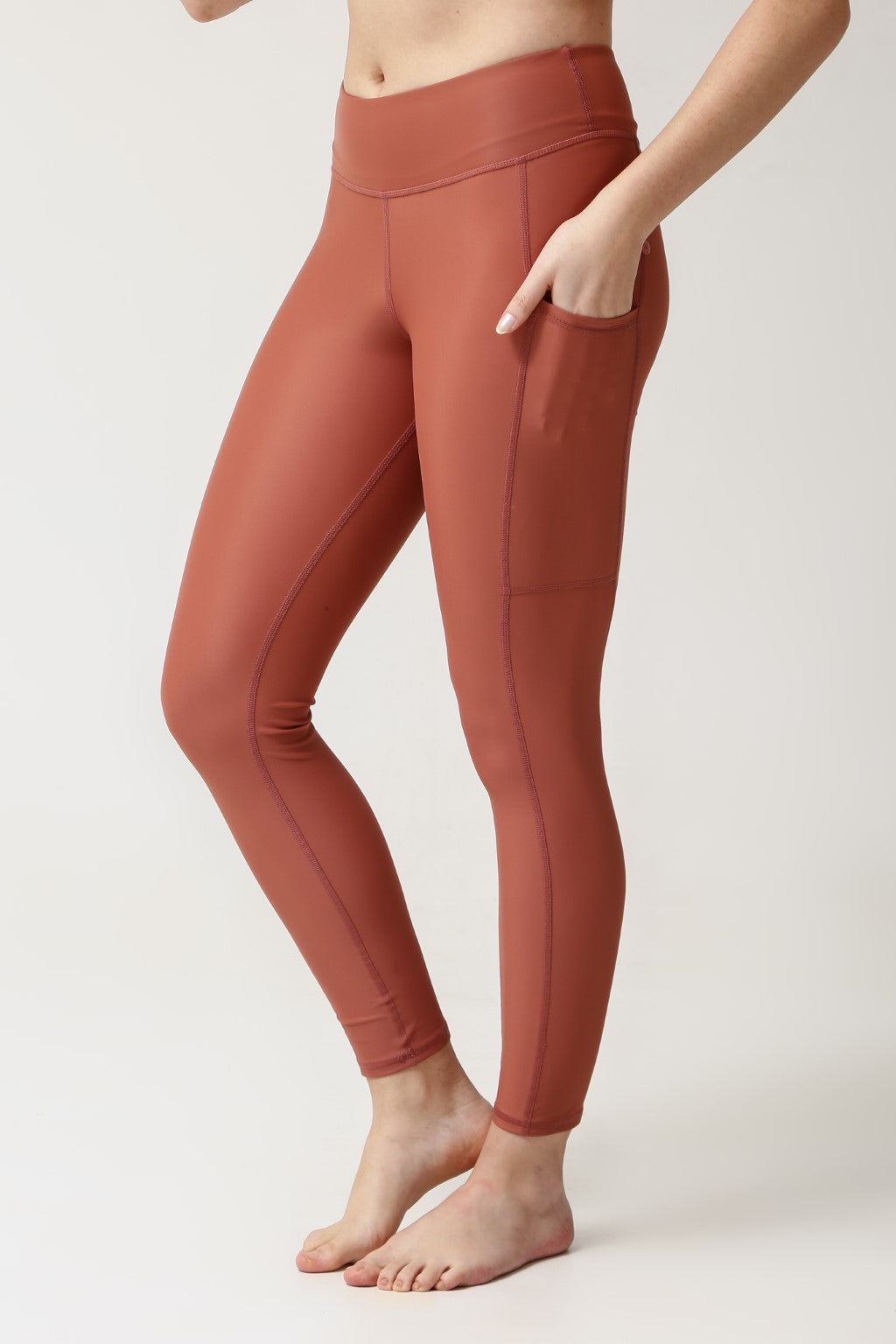 Lanuuk Swim Pocket Tights - Clay | Modest Swimwear Burkini Leggings