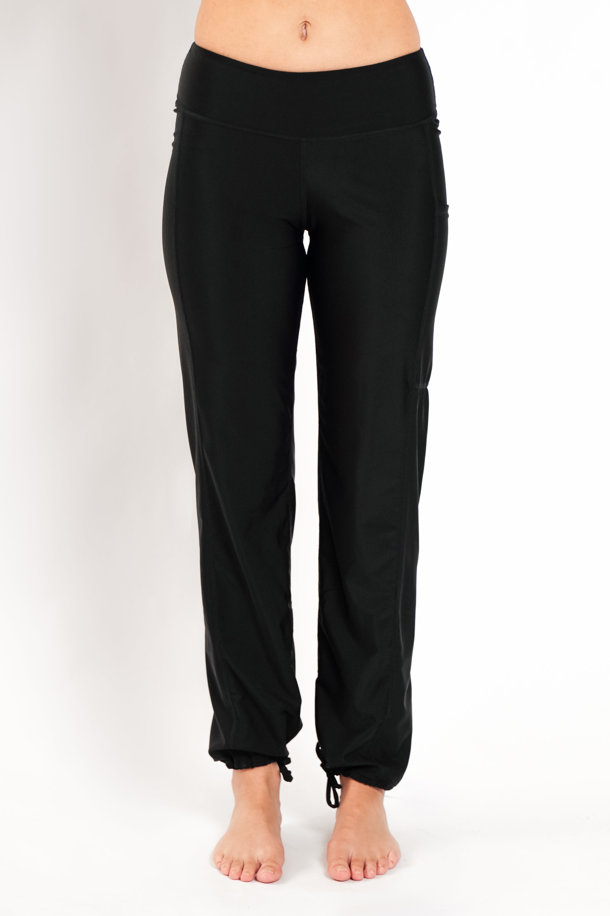 Lanuuk Pocket Swim Pants Joggers modest swimwear Burkini Black UPF Sunsafe