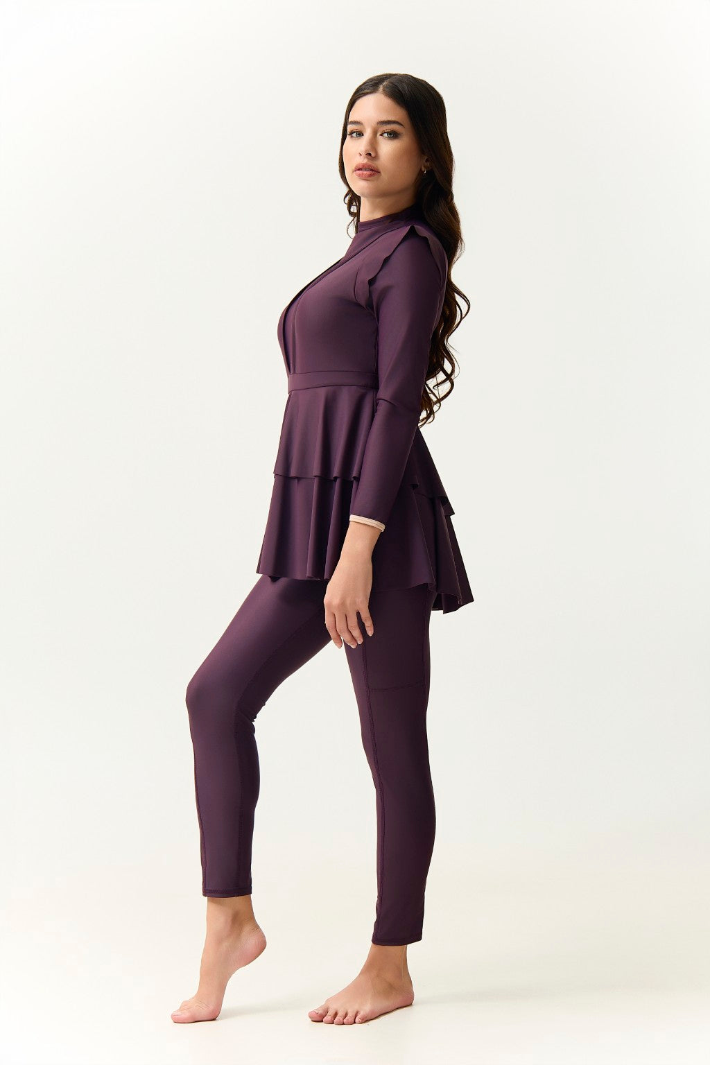 Serena Swim Dress - Plum
