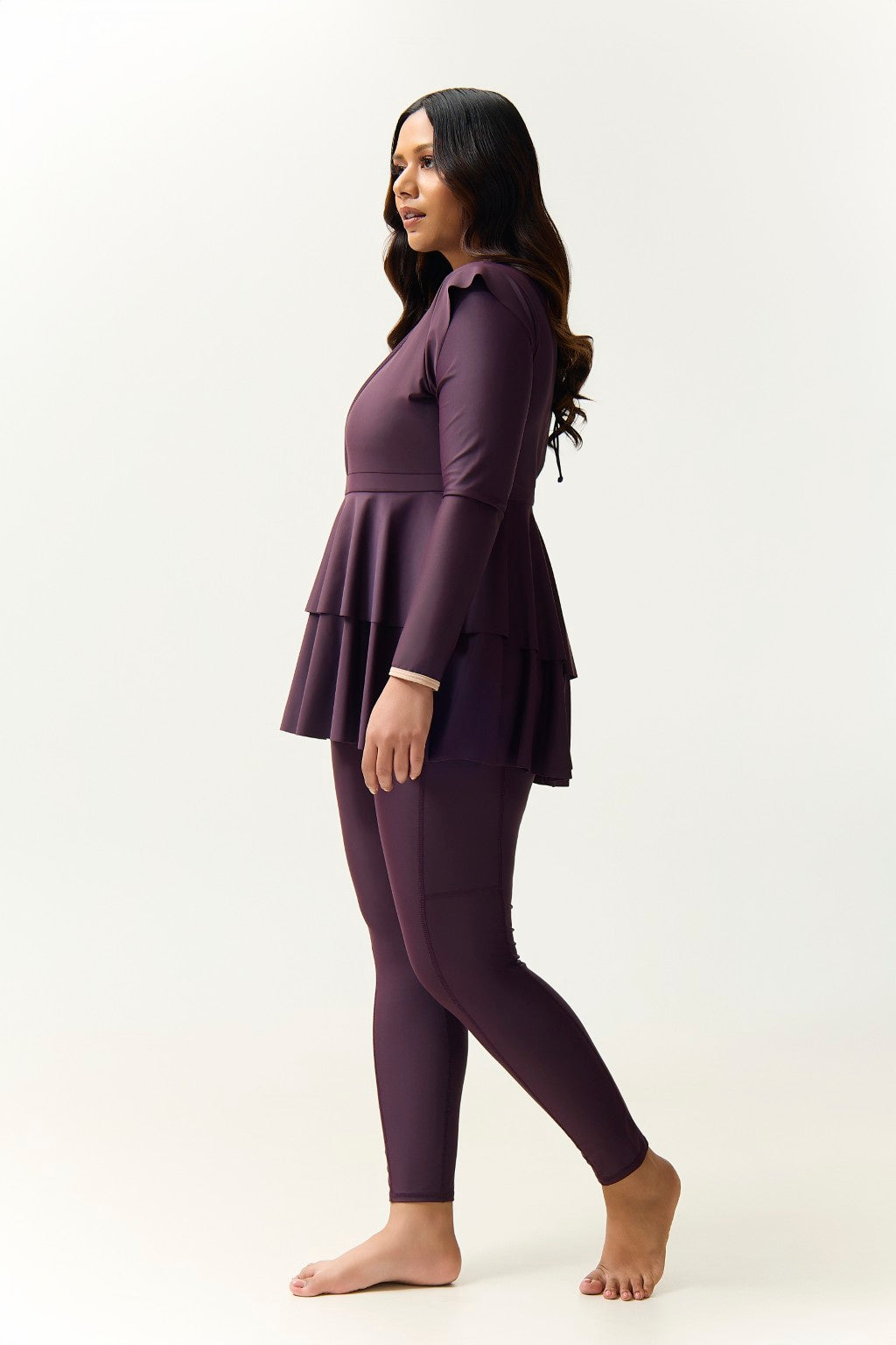 Serena Swim Dress - Plum