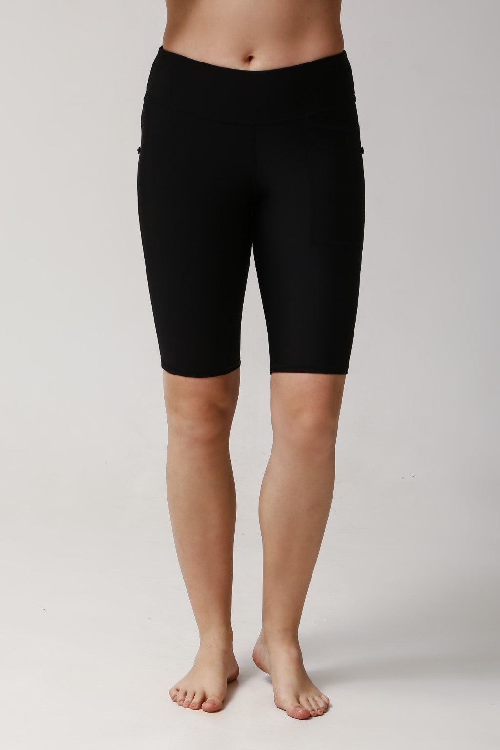 Lanuuk Swim Shorts - Black | Mid Coverage Board Swimming Leggings Modest Swimwear Burkini