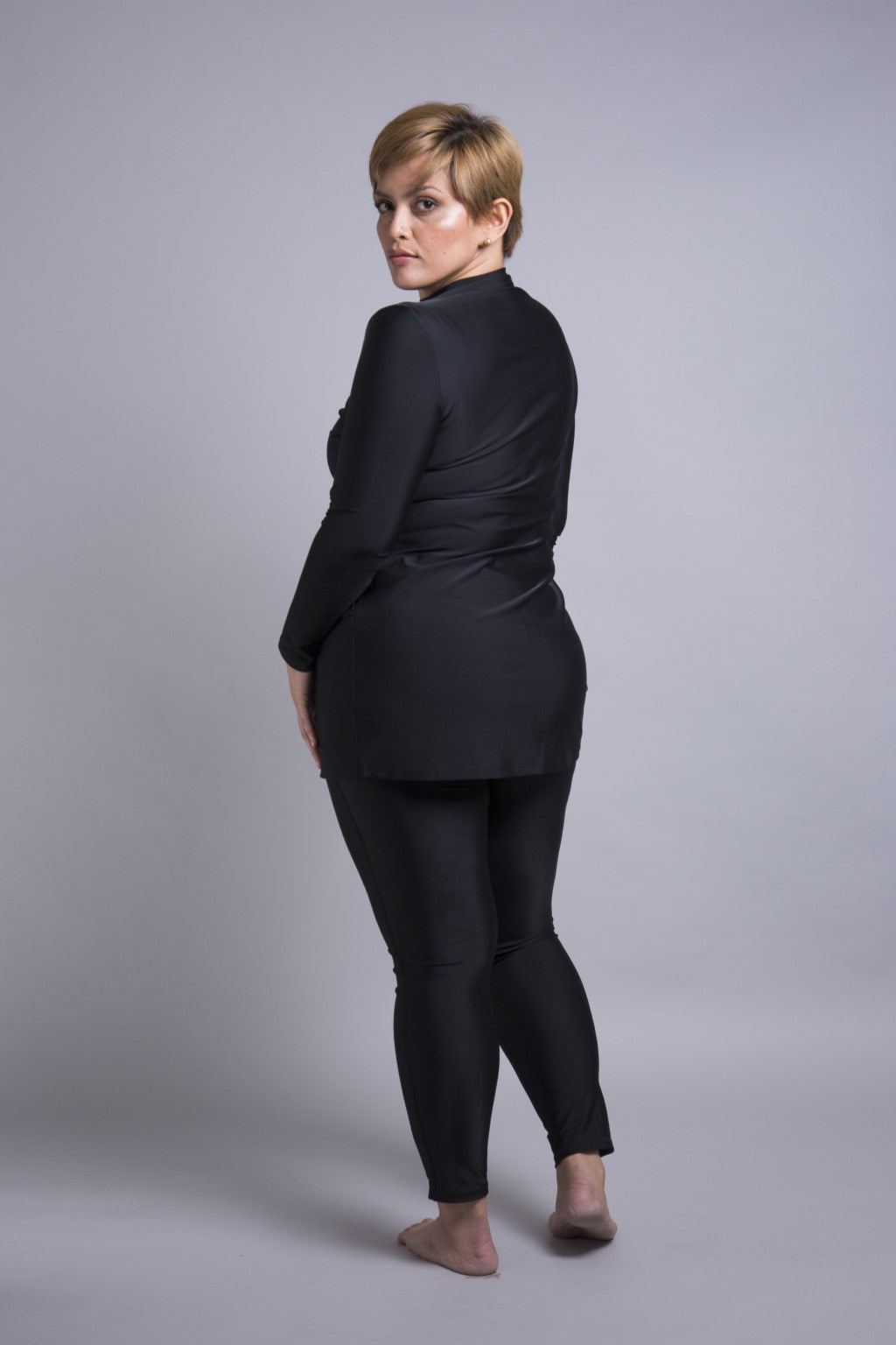 Diana Swim Set - Black Lanuuk Modest Swimwear Burkini