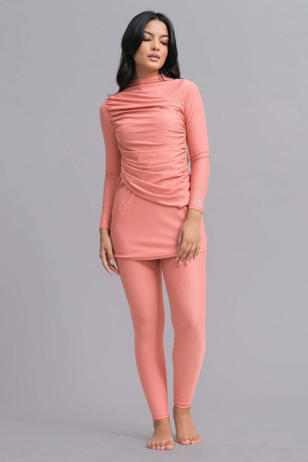 Diana Swim Dress - Coral - Modest Swimwear Burkini Hijab