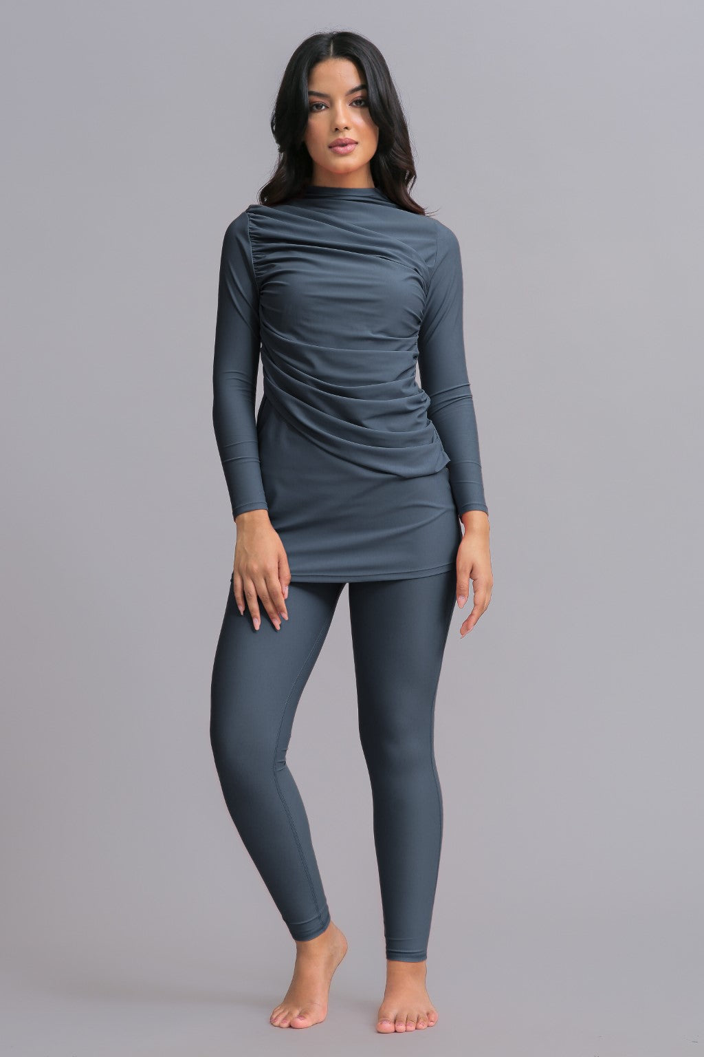 Diana Swim Dress - Shadow - Modest Swimwear Burkini Hijab