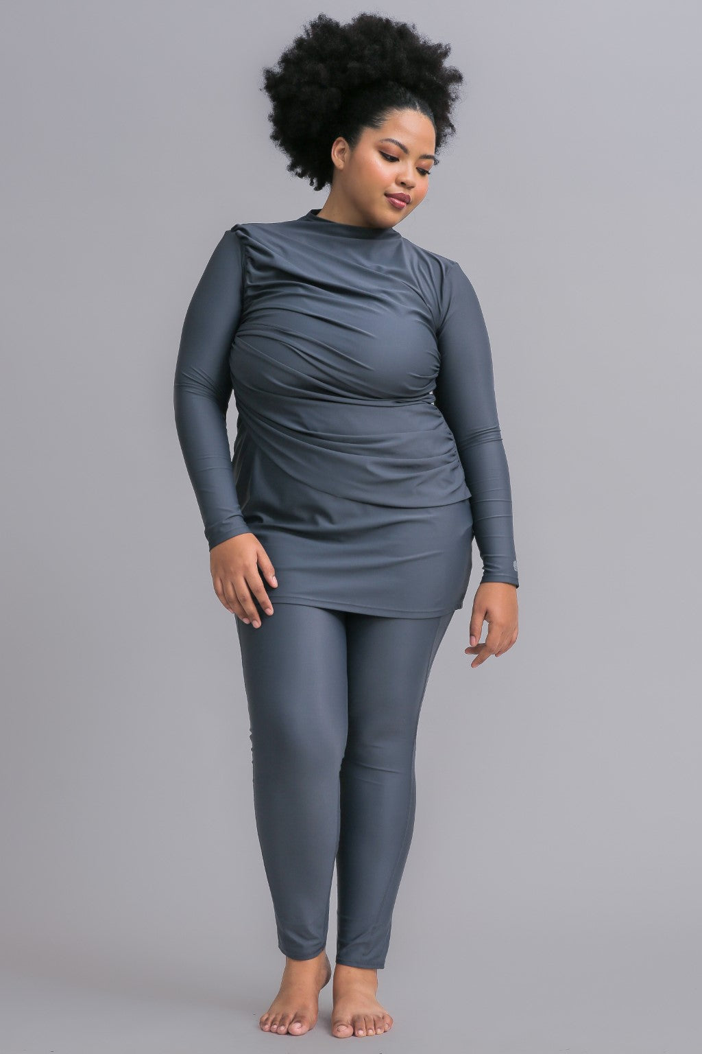 Diana Swim Dress - Shadow - Modest Swimwear Burkini Hijab