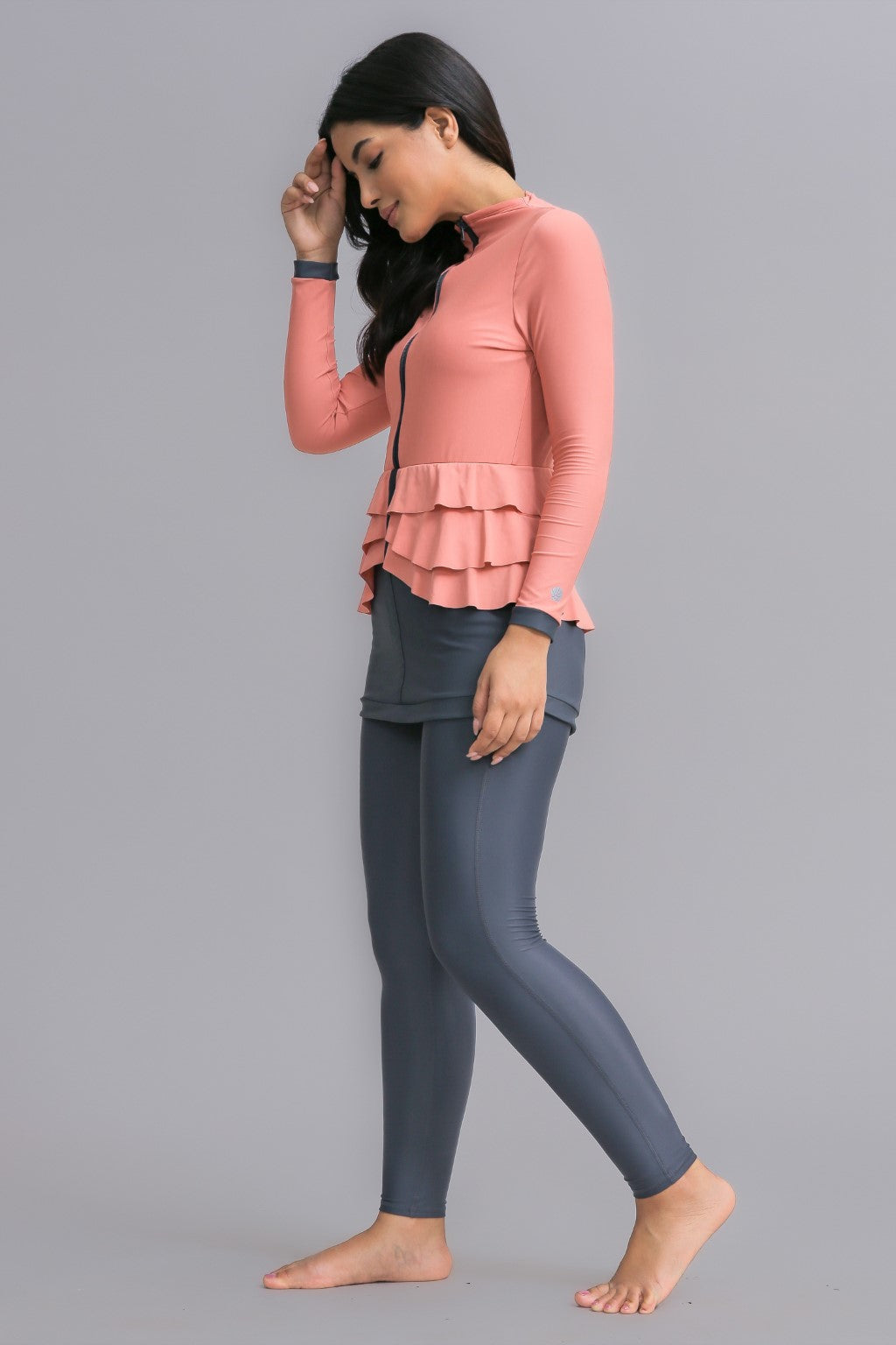 Mira Swim Dress - Coral - Modest Swimwear Burkini Hijab