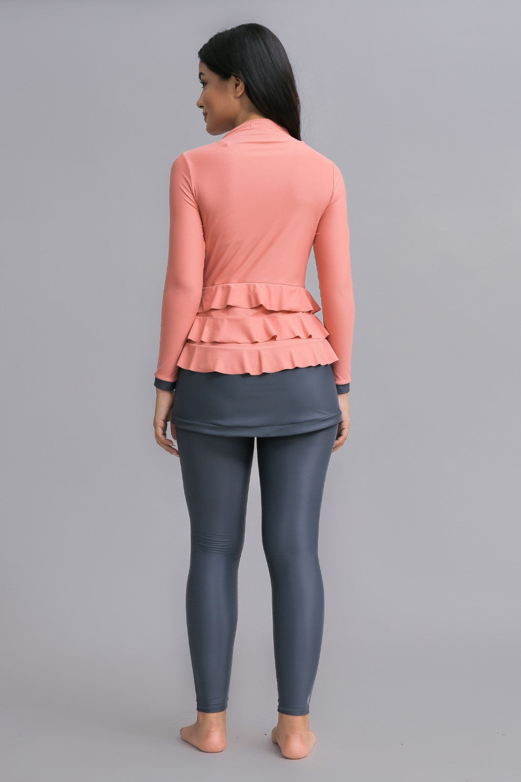 Mira Swim Dress - Coral - Modest Swimwear Burkini Hijab