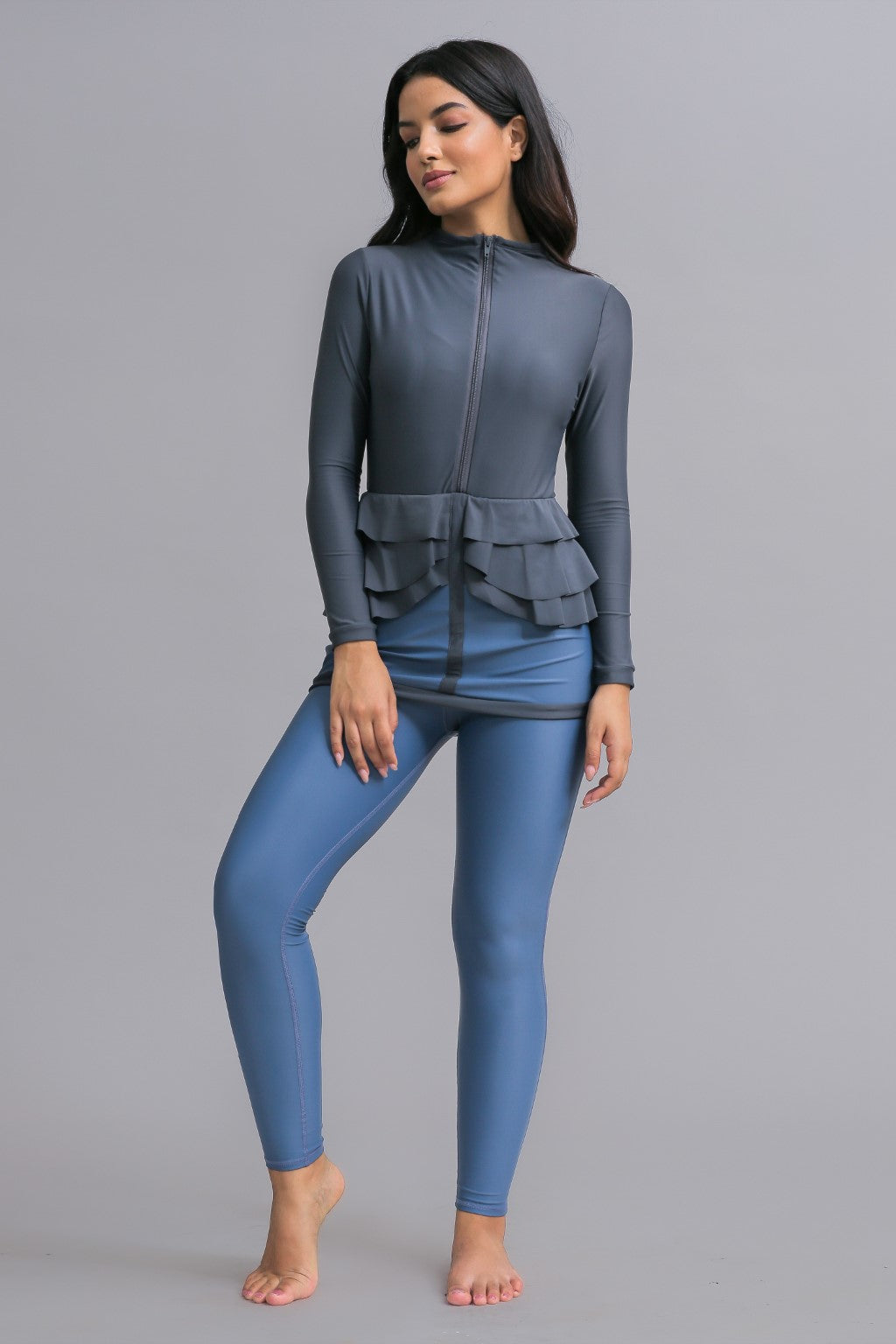 Mira Swim Dress - Shadow - Modest Swimwear Burkini Hijab