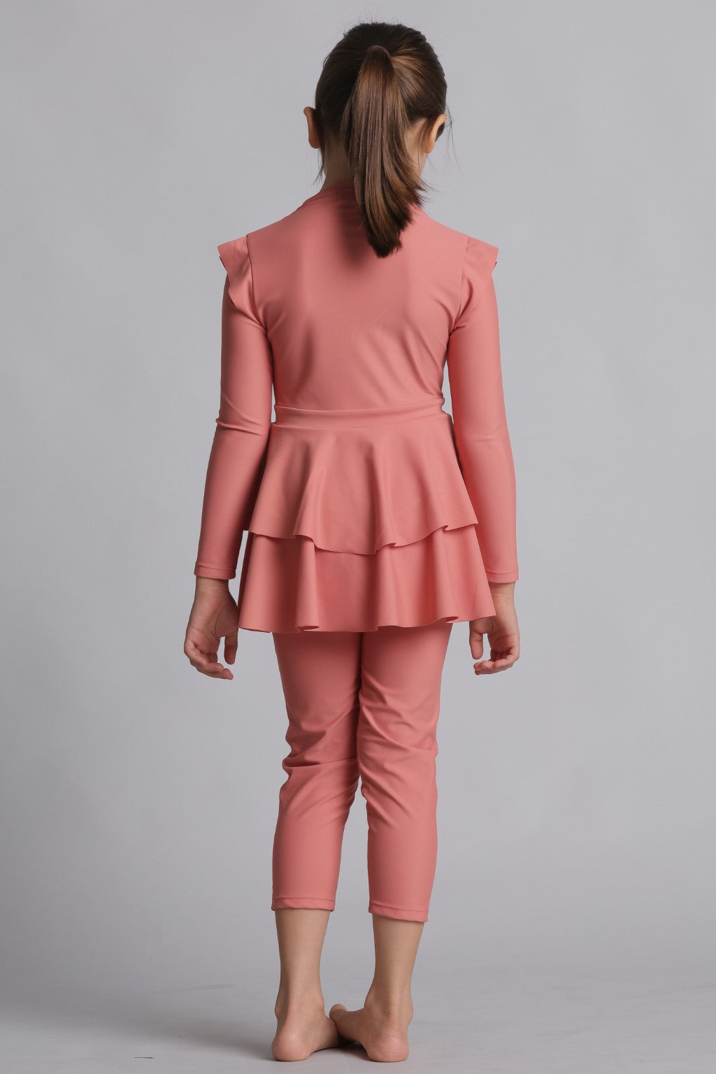 Lanuuk Modest Full Coverage Swimwear Burkini Swimsuit Kids Bathing Suit Sun Protection