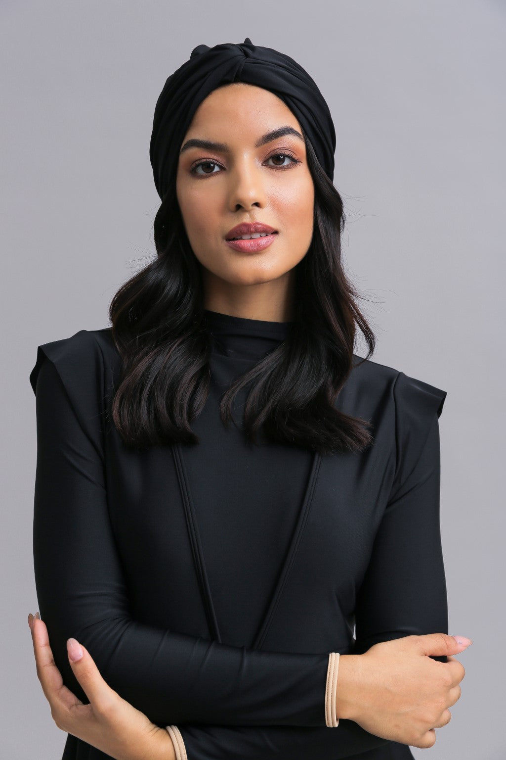 Athletic Turban Black LANUUK Swimming Hijab Modest Activewear