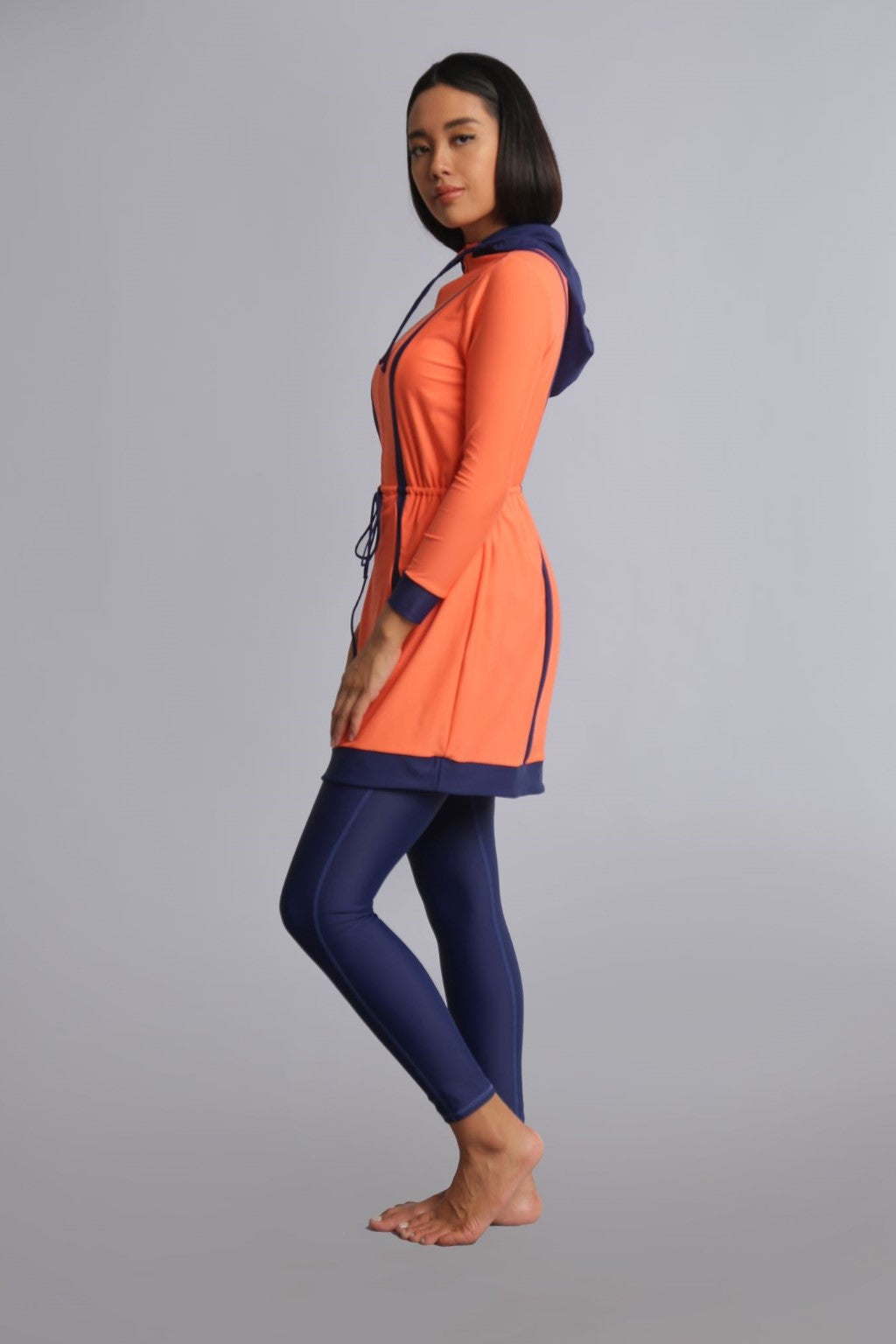 Taali Swim Set - Peach/Twilight Lanuuk Modest Swimwear