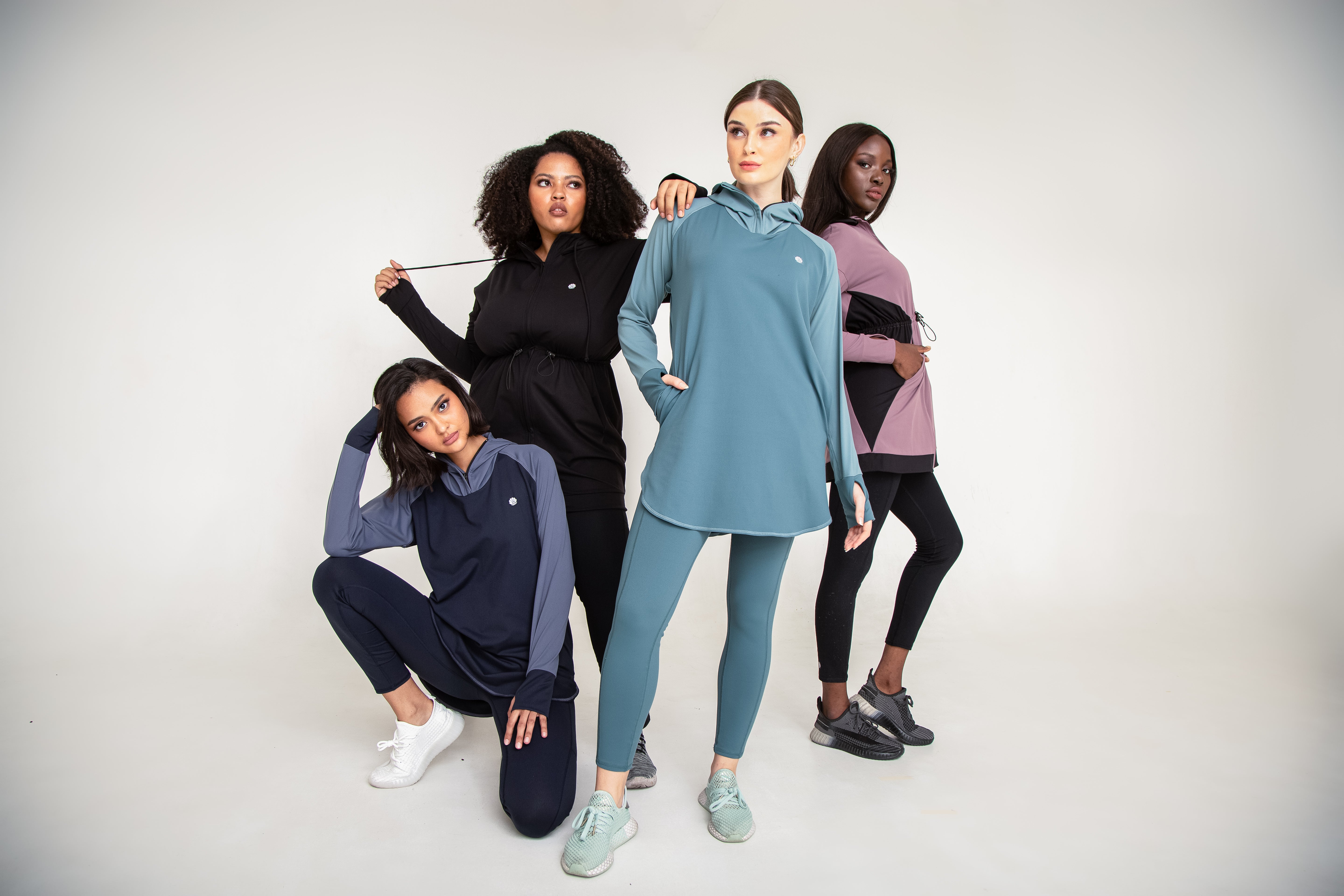Lanuuk Athletic Modest Activewear Hoodies Leggings