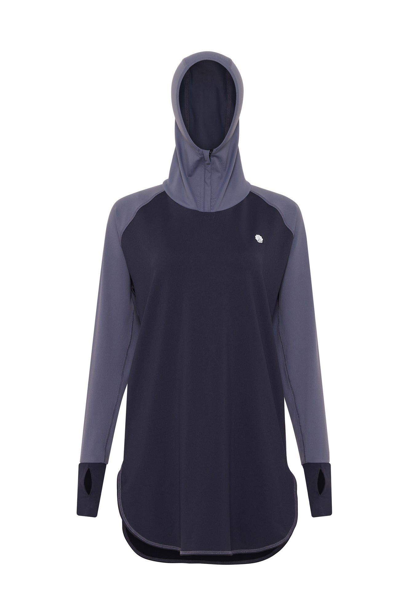 Active Hoodie - Navy Full Coverage Modest Activewear