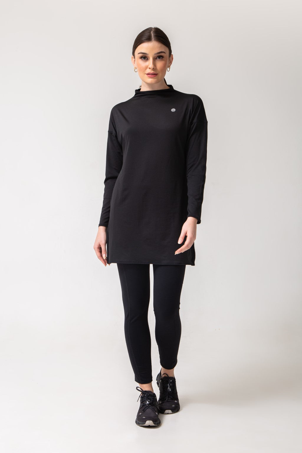 Active Light Tunic - Black Modest Activewear Gymwear