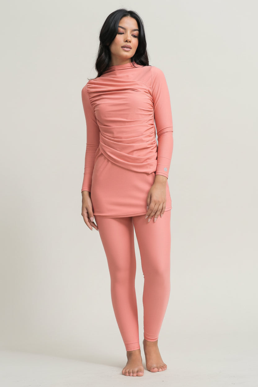 Diana Swim Dress - Coral