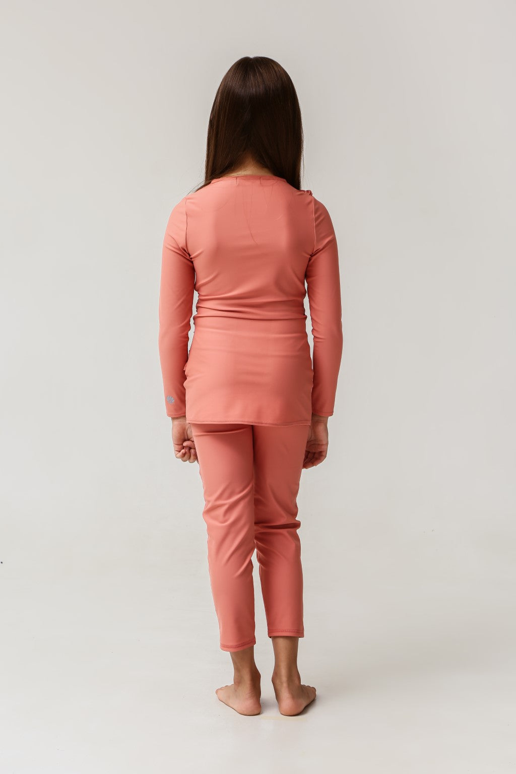 Lanuuk Diana Kids Two Piece Swimwear - Coral | UPF Full Coverage Modest Burkini