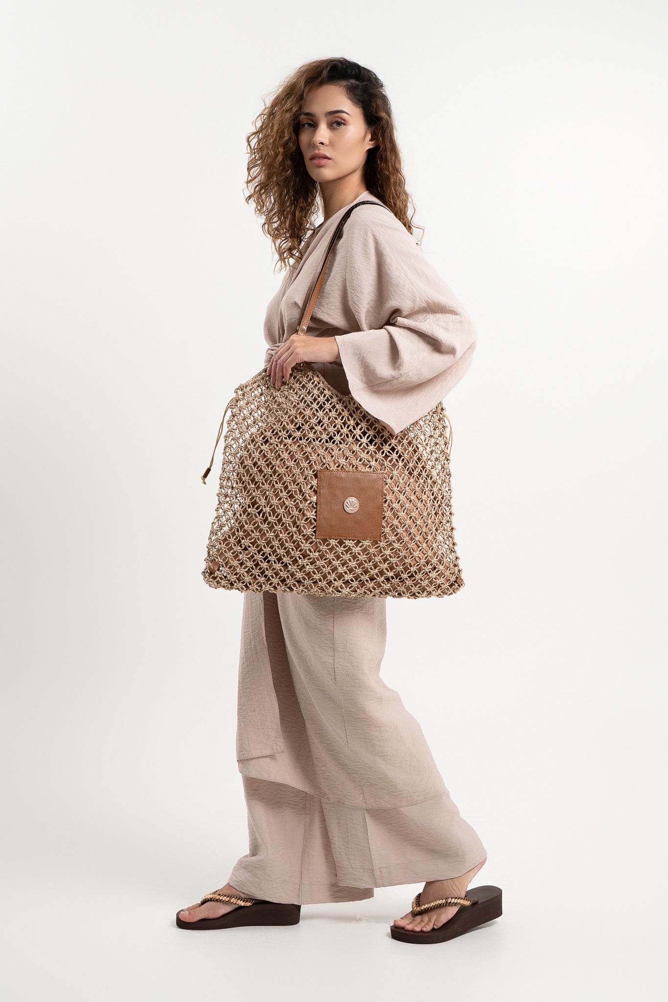 Lanuuk Resortwear Handbag Tote Shoulder Bag Abaca Hand Woven Accessories Beach With Kaftan
