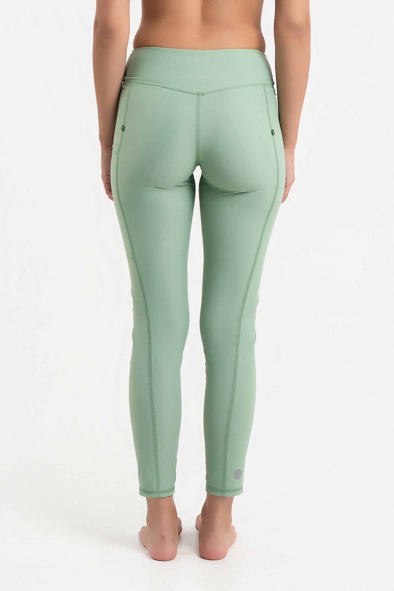 Lanuuk Pocket Swim Leggings Tights Pants modest swimwear Burkini Sage Green