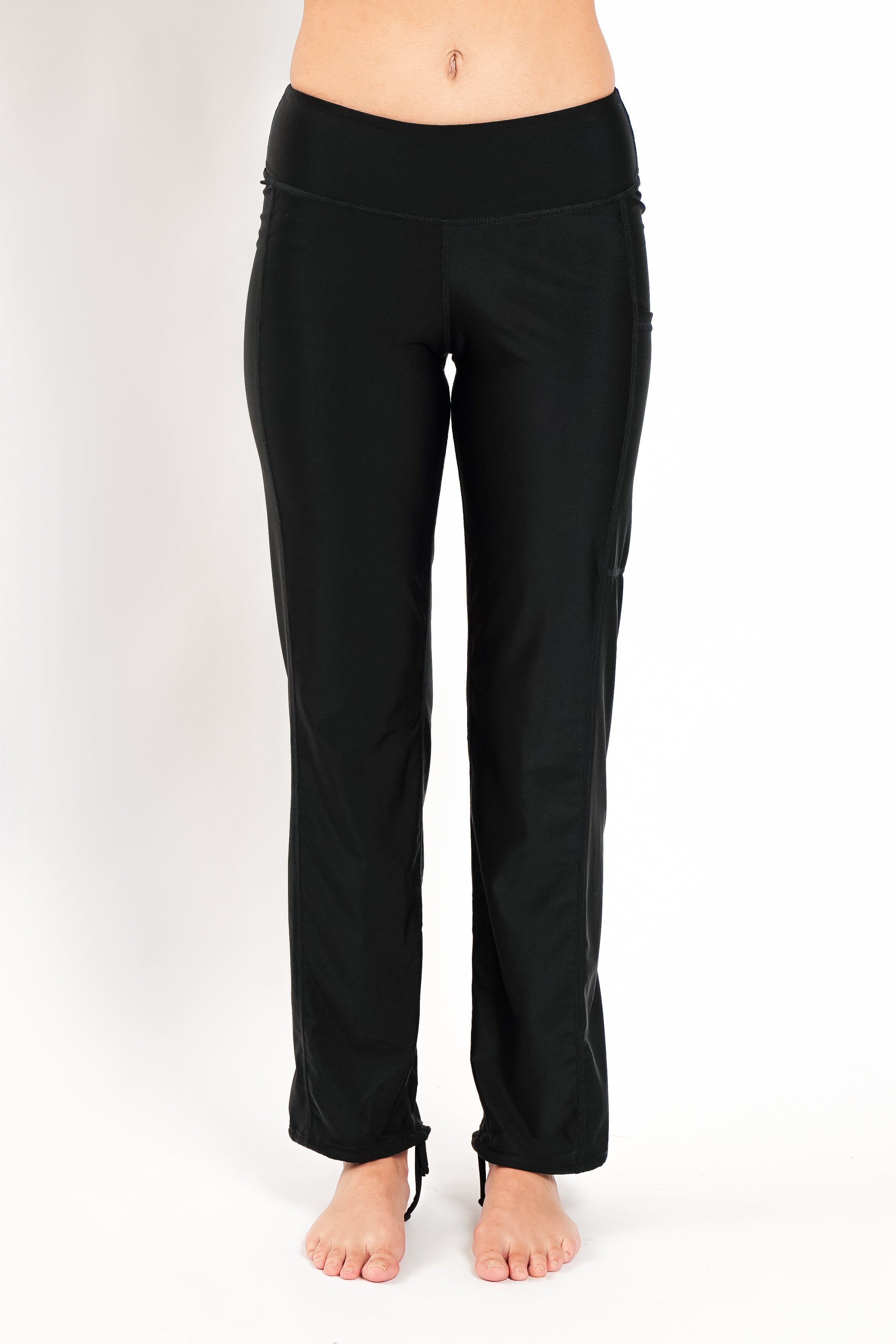 Lanuuk Pocket Swim Pants Joggers modest swimwear Burkini Black UPF Sunsafe