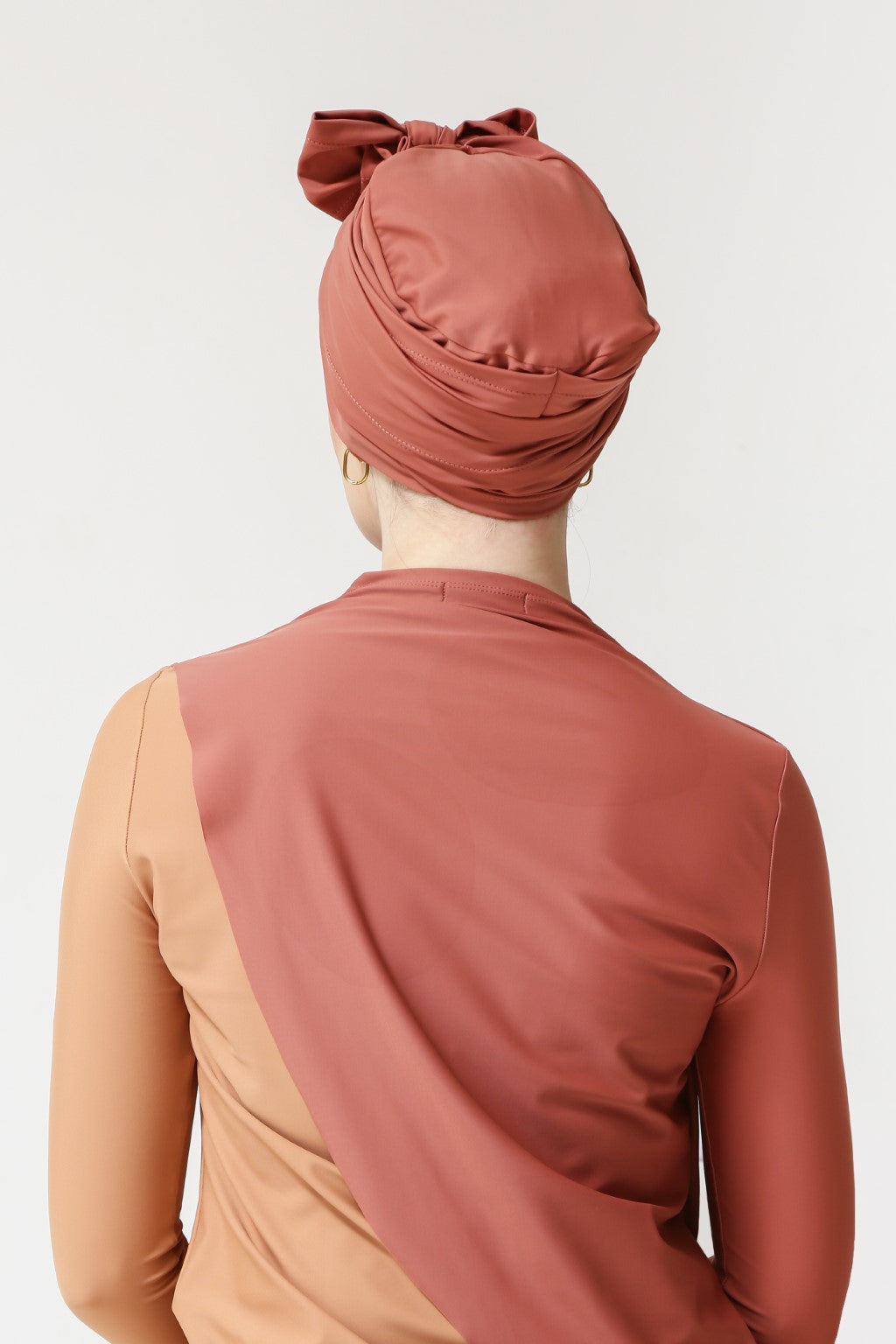 Lanuuk Self - tie Turban - Clay | Active Swim Hijab Scarf Modest Swimwear Burkini
