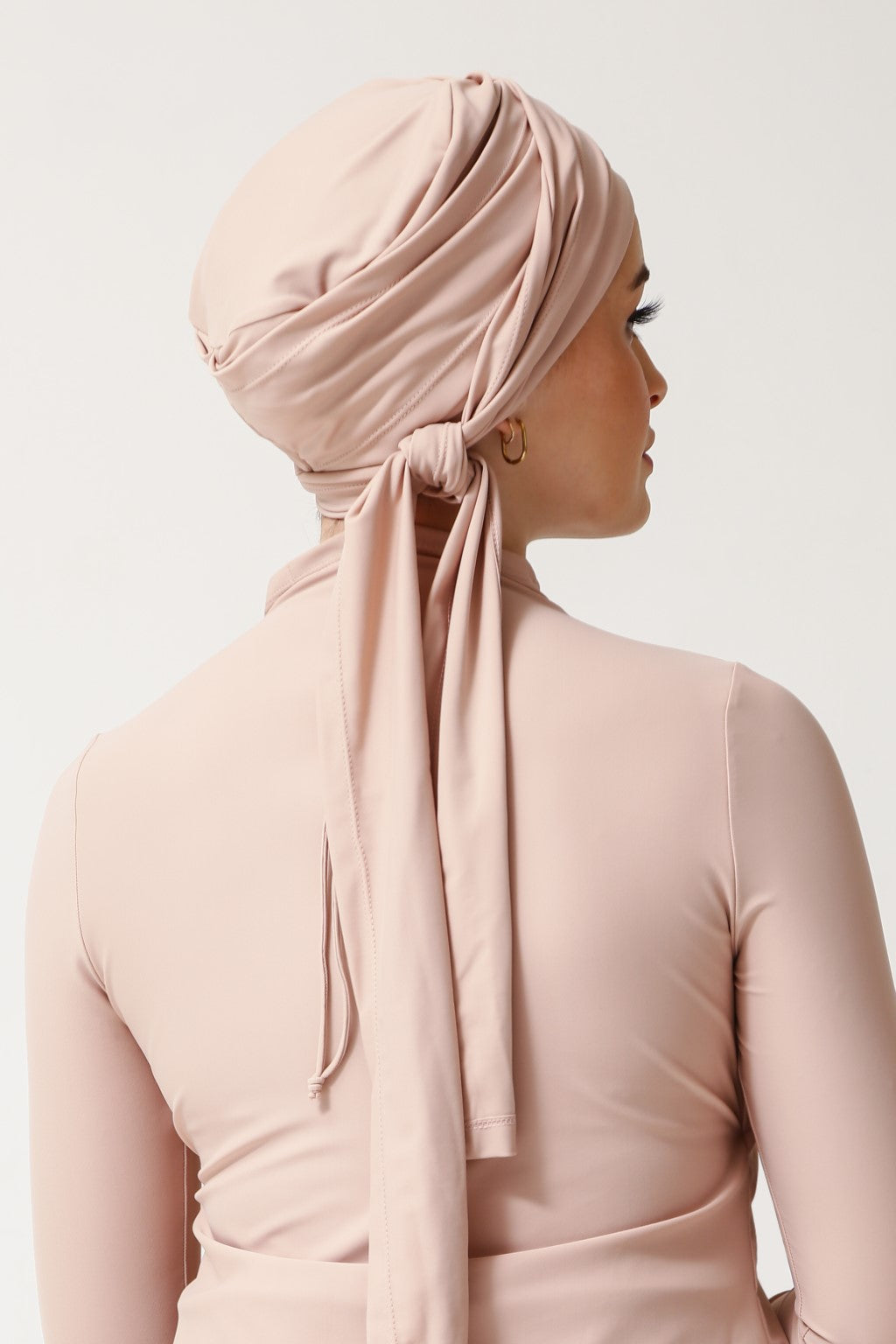 Lanuuk Self - tie Turban - Shell | Active Swim Hijab Scarf Modest Swimwear Burkini