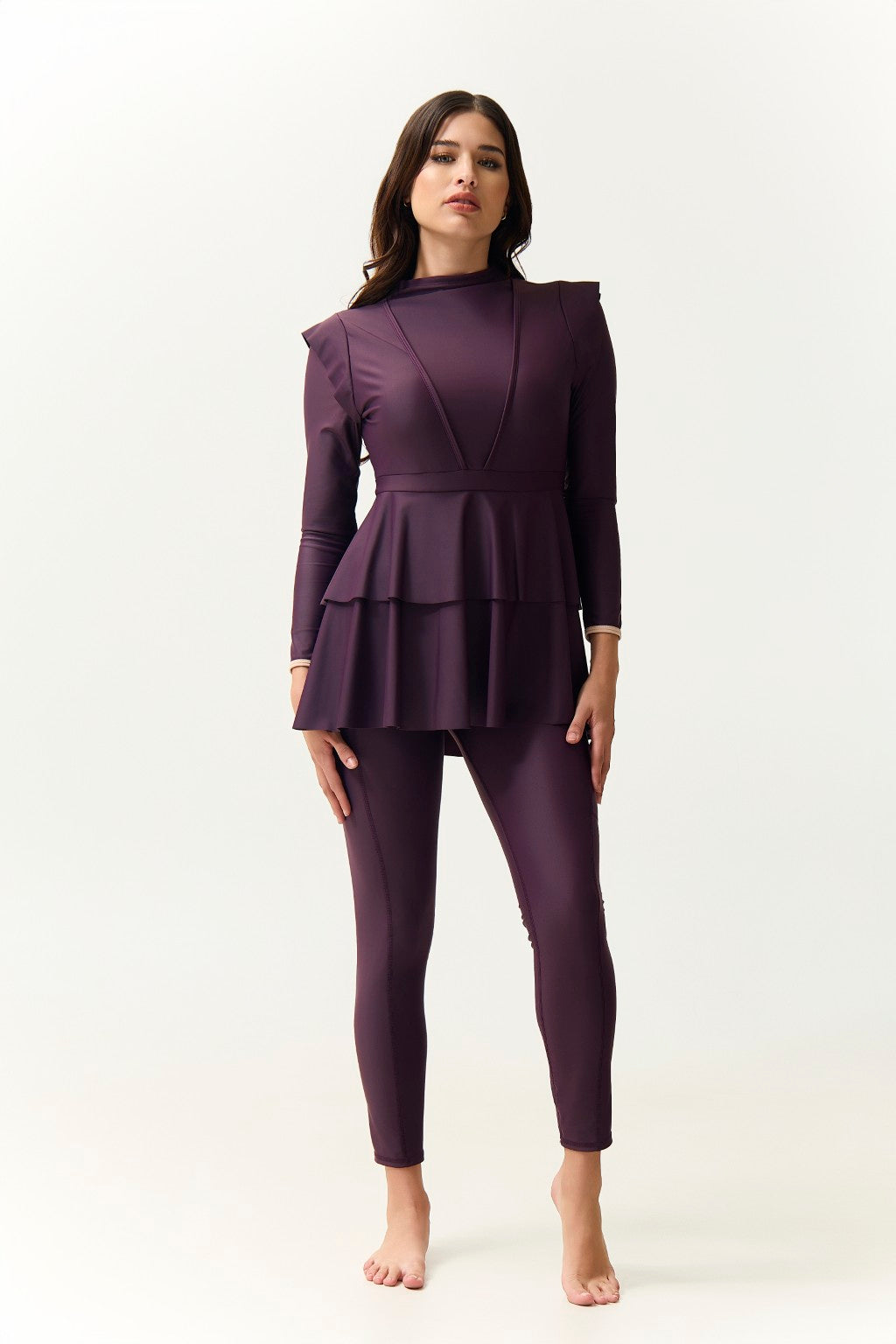 Serena Swim Dress - Plum