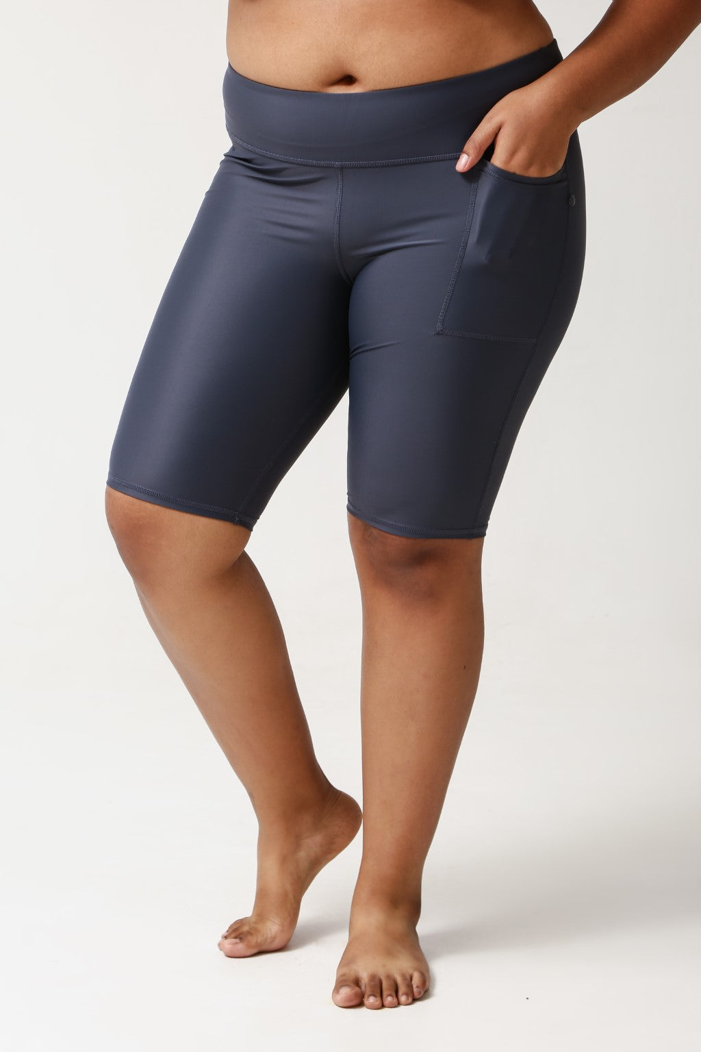 Lanuuk Swim Shorts - Shadow | Mid Coverage Board Swimming Leggings Modest Swimwear Burkini