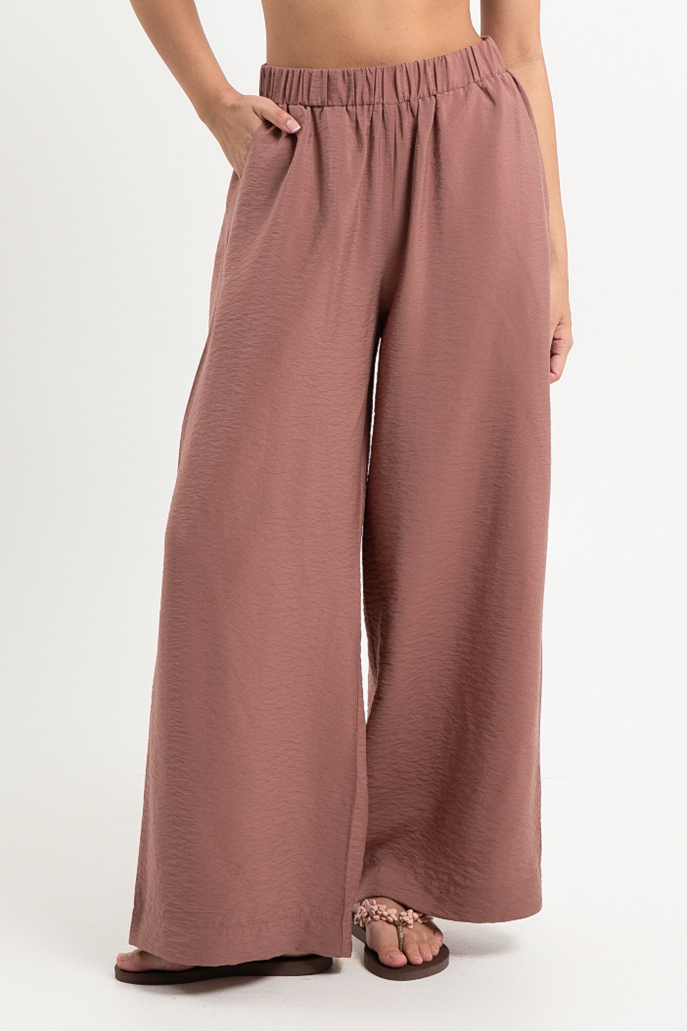 Lanuuk Resortwear Wide Leg Modest Relaxed Fit Flowy Resortwear Resort Co-ord Beach Pants Ecovero Earth