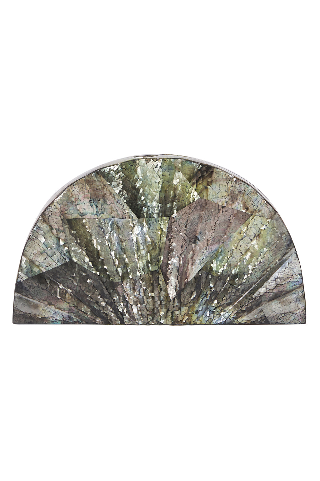 Lanuuk Resortwear Handbag Clutch Mother of Pearl Occasion Wedding Resort Beach Shoulder Bag Black