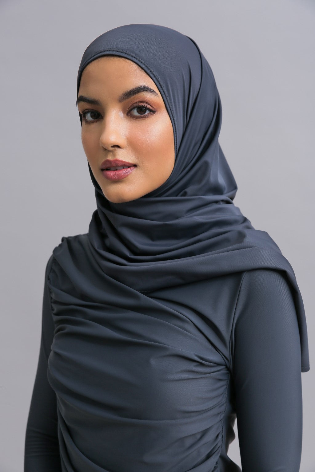 Slip on Swim Scarf - Shadow Lanuuk Modest Swimwear Hijab