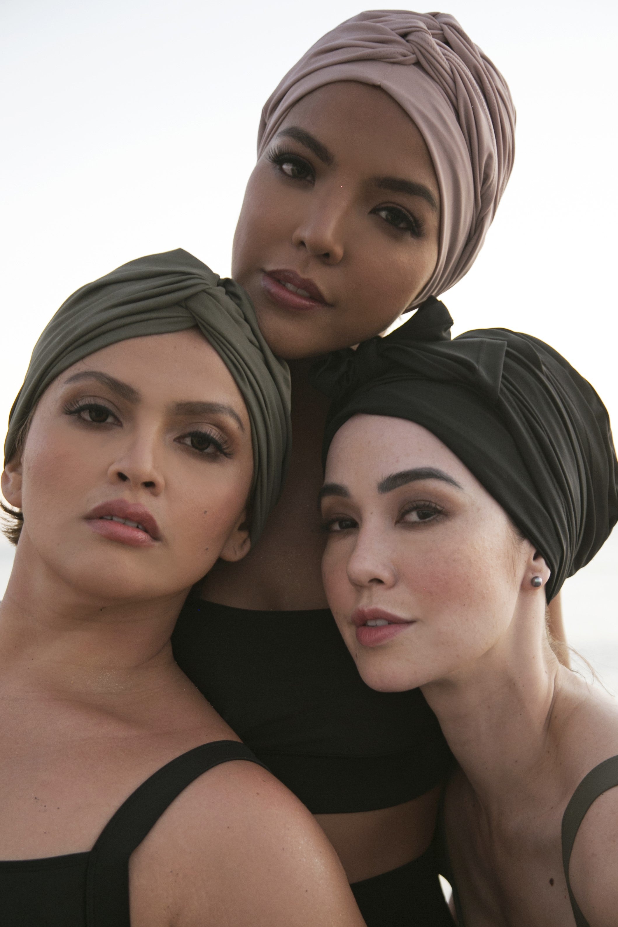 Self-tie Swim Turban - Woodrose Lanuuk Modest Swimwear Hijab