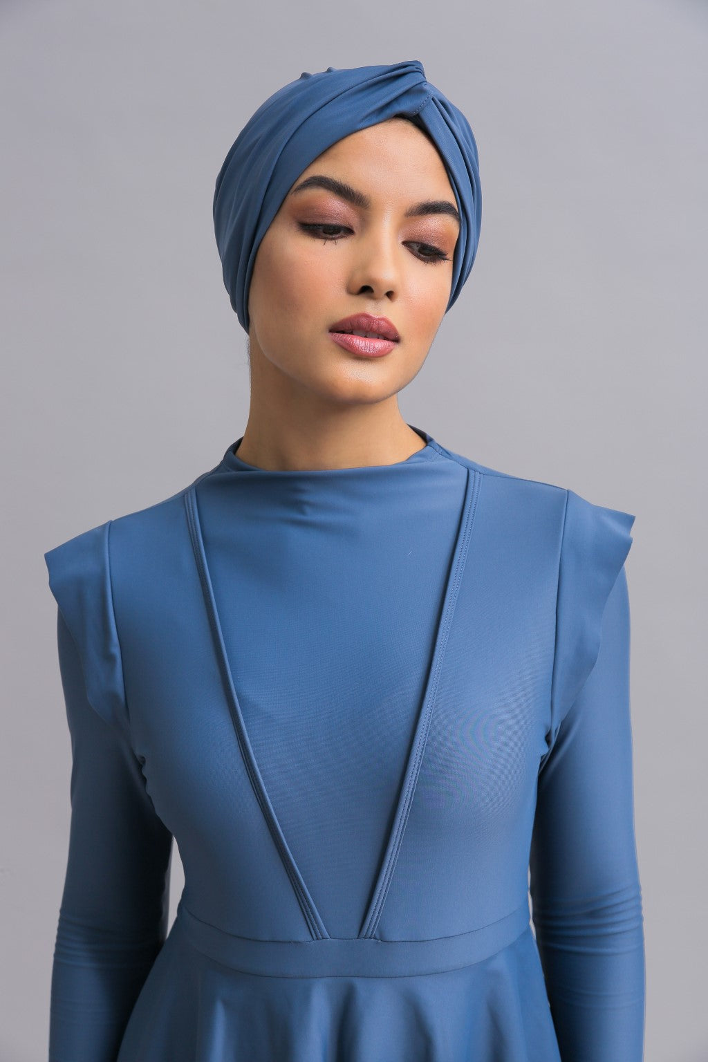 Swim Turban - Azure Lanuuk Modest Swimwear Hijab Burkini